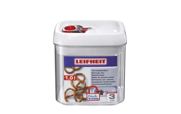 Leifheit Récipients à Provisions Fresh & Easy 1 L, Transparent – Appareils De Cuisine Divers luxe soldes 3