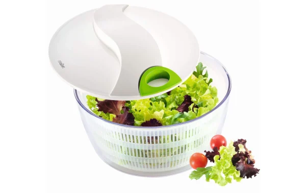 Moha Essoreuse à Salade Turby 24 Cm, Transparent/Blanc – Appareils De Cuisine Divers boutique en ligne 1