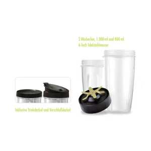 Gastroback Appareils à Smoothies Design Micro Blender Argenté – Mixeur à Poser haute qualité 7